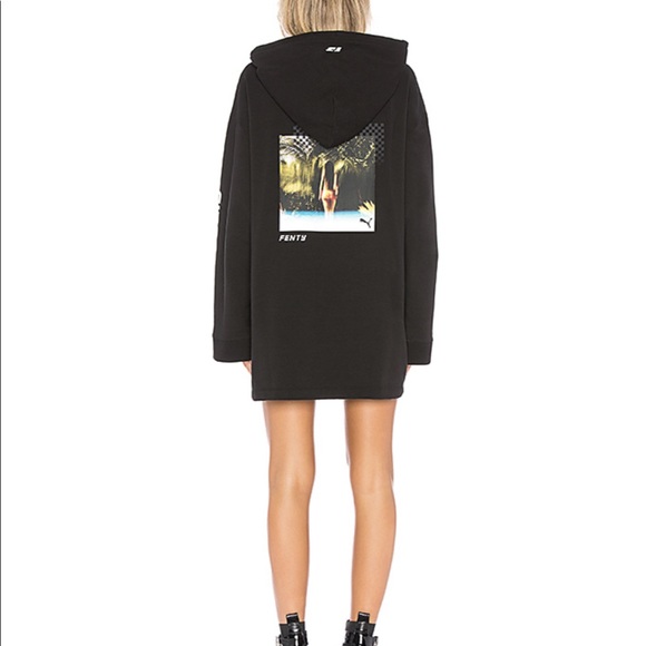 Long sleeve graphic hoodie dress - Picture 2 of 4